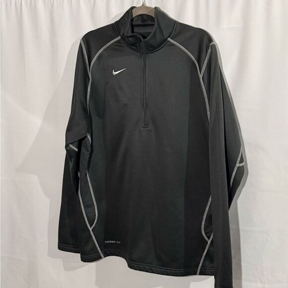 Men’s Nike Therma Fit Gray 1/4 Zip Pullover, Size L - Picture 2 of 5